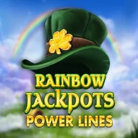Rainbow Jackpots Power Lines slot visual from Red Tiger Gaming available on slott.eu.com