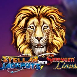 Stellar Jackpots with Serengeti Lions logo by Lightning Box Game at SLOTT Casino