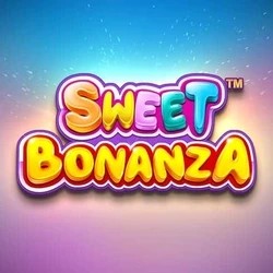 Sweet Bonanza slot logo by Pragmatic Play at SLOTT Casino