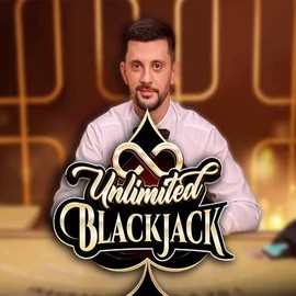 Unlimited Blackjack logo by Ezugi at SLOTT Casino